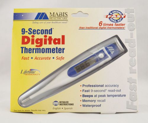 Mabis 9 second digital thermometer (model: 15-732-000) for sale