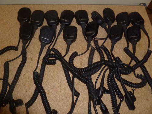 Lot of 15 Motorola NMN6225B Saber Two Way Radio Remote Microphone c