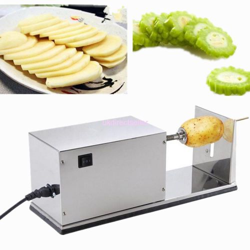 Potato Slicer Twist Auto Cutter Spiral French Fry Vegetable Cut Chip 90 Runs/Min