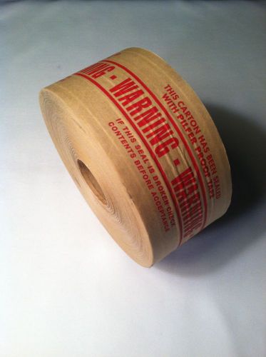 Reinforced Kraft Tape Printed Warning 3 INCH X 450 FT (1 Roll)