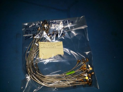 Flexible Semi Rigid Cable  Lot of 20 SMA RA(M) to SMA (M)  13&#034;