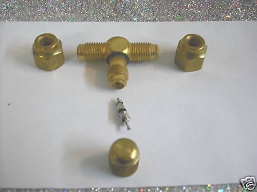 JB Industries, Brass TEE, Flared, 1/4 X 1/4 x 1/4, JB Part#A31444