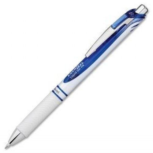 6 ENERGEL PEARL BARREL 0.7mm RETRACTABLE GEL PENS * Blue Ink