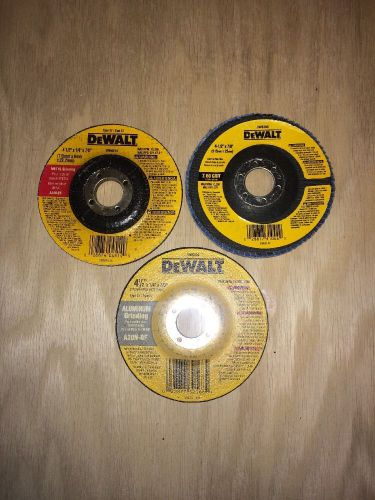 DeWalt 4-1/2&#034; Grinding Disc 3-Pack NEW - DW4514 DW8308 DW8404