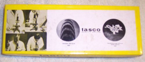 Pre-owned tasco quality optics miscroscope slides #1554 mounting kit for sale