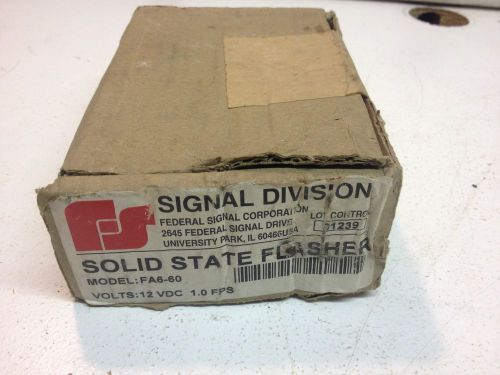 Federal Signal Corp Tail Light Flasher Model FA6-60