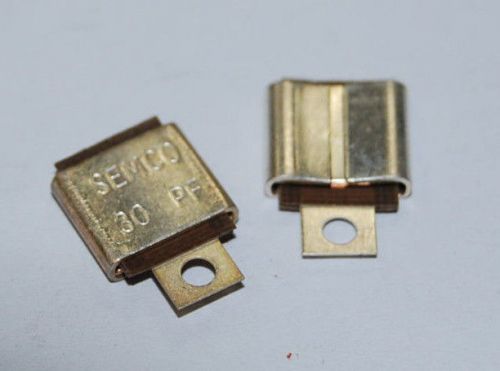 30pf  METAL CASED MICA RF CAPACITORS ORIGINAL SEMCO