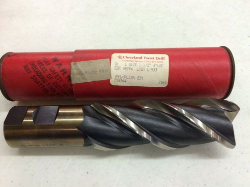 Cleveland Twist 1-1/2&#034; x 4&#034; P/M Plus End Mill (L571/C49294)