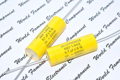 1pcs - ARCOTRONICS MKP 0.1uF (0,1µF) 2000V 5% Axial Capacitor (MKP 1.44/2)