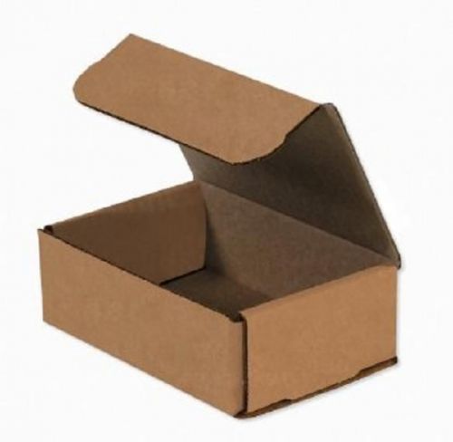 Kraft Corrugated Cardboard Shipping Boxes Mailers 6&#034; x 4&#034; x 2&#034; (Bundle of 50)