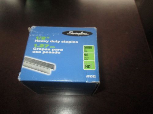 *NEW*1 BOX SWINGLINE 1/2&#034; HEAVY DUTY STAPLES-QTY 5000