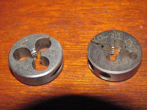 LOT OF TWO 10-24 DIES , 13/32 DIAMETER , VIS