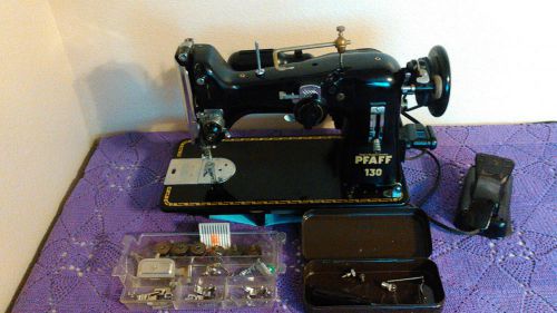 PFAFF 130 HEAVY DUTY INDUSTRIAL STRENGTH SEWING MACHINE, SERVICED,EXTRAS