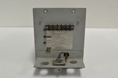 FOXBORO 66FR-2 ELECTRO PNEUMATIC TRANSDUCER 3-15PSI 5W WATTS 63-95V-DC B215610