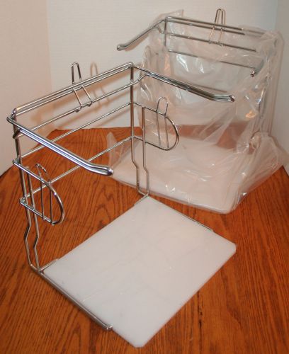 2 Hilex Novolex Plastic Bag Racks QuickMate Bag Rack with Arms 777-2868