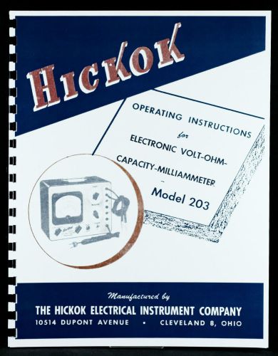 Hickok 203 Volt Ohm Capacity Multimeter Manual