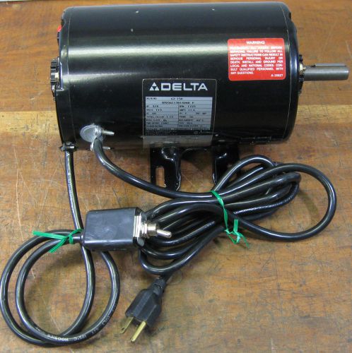 DELTA ~ 3/4 hp ELECTRIC MOTOR ~ 1725-rpm Capacitor Start 115 volt Ball Bearing