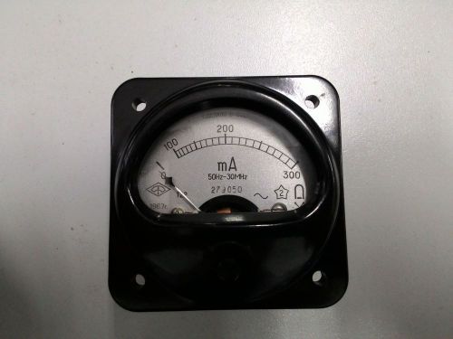 Milliamperes Meter 300mA Analog vintage New