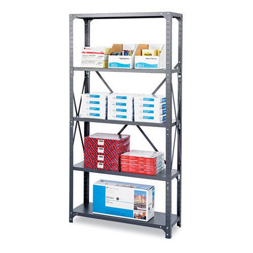 Tennsco Corp LSS-361872 Stur-D-Stor Shelving, Five-Shelf, 36w x 18d x 72h, Sand