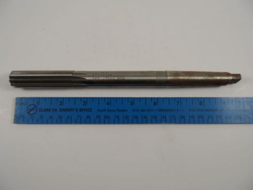 3/4&#034; Straight Reamer with J-9 Taper Shank - .750&#034; Ten Flutes