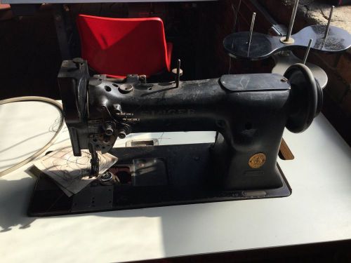 Industrial Singer, Leather, double needle sewing machine, heavy duty