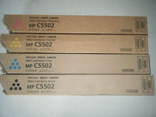 Ricoh C5502 C4502  Complete Toner Set (CYMB)