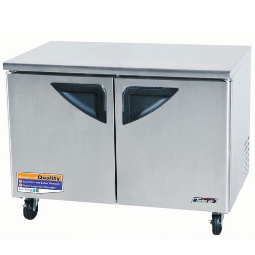 Turbo Air TUF-48SD, 2 Door Undercounter Freezer