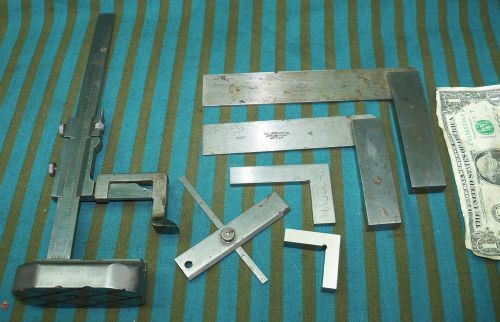 STARRETT SQUARE # 20 4.5&#034; + 6&#034; # 46 depth Gage Surface Gage MACHINIST Lot