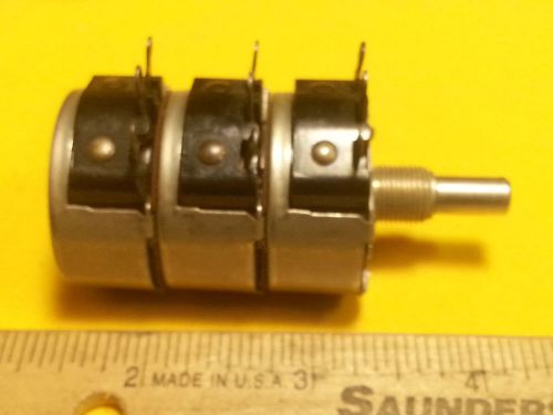 CTS Tripple Gang Potentiometer 5K / 5K / 5K Wire-wound 2 Watt MPN CB2101