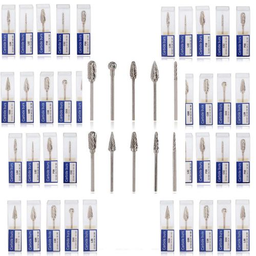 50pcs Dental Tungsten Carbide Burs Tips Drill 2.35mm for Polishing Handpiece