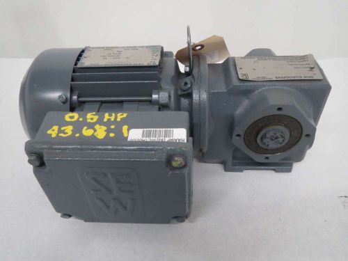 SEW EURODRIVE SA37 43.68 1/2HP 230/460V-AC 1700/39RPM 3PH GEAR MOTOR B367741