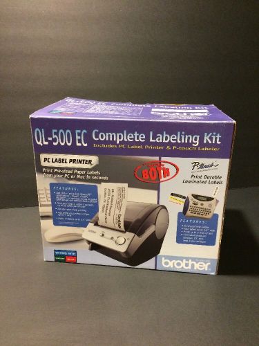 NEW Brother QL-500 EC Labeling Bundle Desktop PC Labeler P-touch Labeler PC MAC