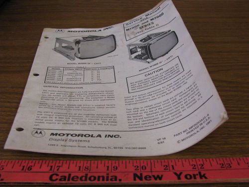 Motorola Service Manual VP16, M1000 &amp; M2000 Series