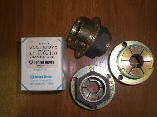 FENNER TRANTORQUE QC 63SH0075 KEYLESS BUSHING, 3/4&#034; SHAFT DIAM. SH PULLEY TAPER