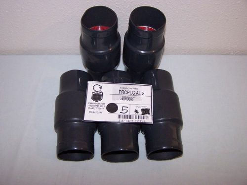 ROBROY PRCPLG-AL-2 PLATI-BOND 2&#034; PVC COATED ALUMINUM COUPLING NEW LOT OF 5