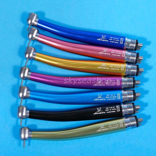 NSK Style Dental High Fast Speed Air Turbine Handpiece Push Button 4 Hole 1.6MM