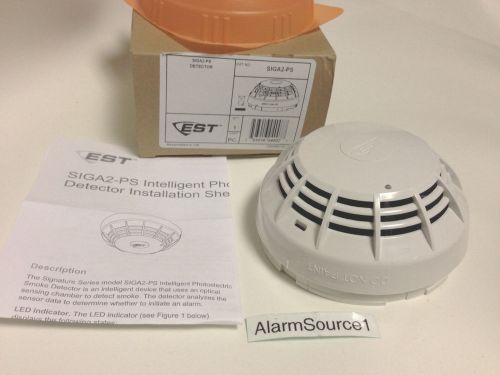 SIGA2-PS &#034;NEW&#034; Smoke Detector Photo EST 2 3 GE UTC Edwards SIGA-PS SIGA-SB SB4