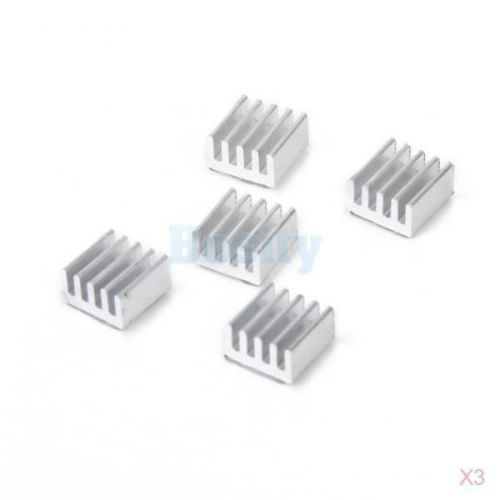 15pcs Pure Aluminum Self-Adhesive Heatsink kit for Printer Stepper Motor Driver