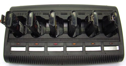 Motorola impres wpln4127ar 6 bay battery charger radio xts5000 xts3000 display a for sale