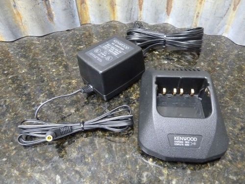 Genuine OEM Kenwood Model KSC-24 Rapid Desktop Charger For TK Series Radios