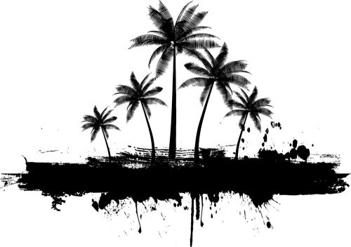 30 personalized return address beach palm trees buy 3 get 1 free (bp48) for sale