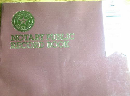 Dome Notary Public Record Book