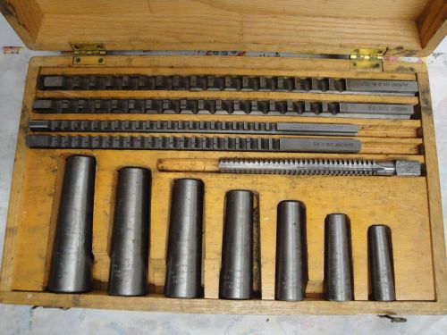 DuMont Minute Man Keyway &amp; Hole Broach 12 Piece Set 3/4 - 1 1/2 Used