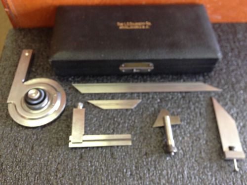 LS STARRETT 359 PROTRACTOR W/CASE