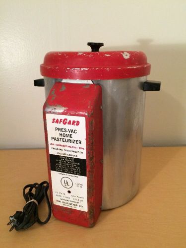 SAFGARD Milk Pasteurizer 2 Gal Capacity P 3000 Dairy Homestead Cow Goat Pres-vac