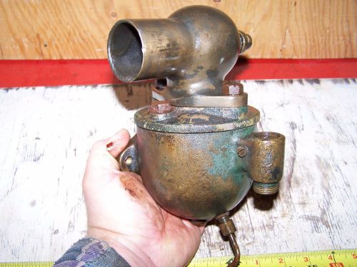 Original SCHEBLER DX-319 HART PARR Tractor Brass Carburetor Hit Miss Steam Oiler