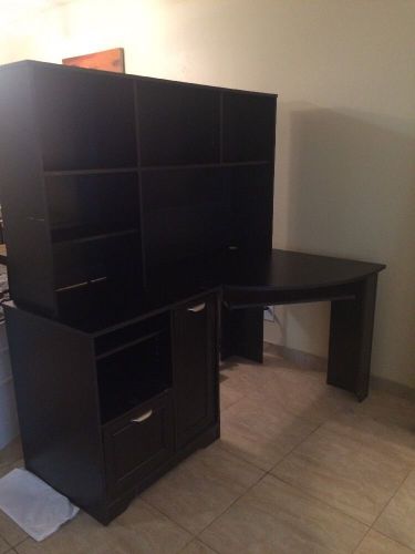 Black Corner L Desk