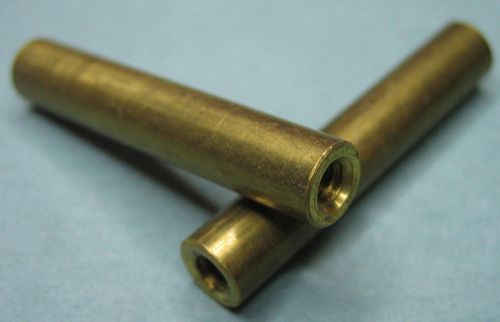 12 - Pieces Brass Spacer Standoff 1-3/8&#034;-Long 1/4&#034;-O.D. 6-32 Threads