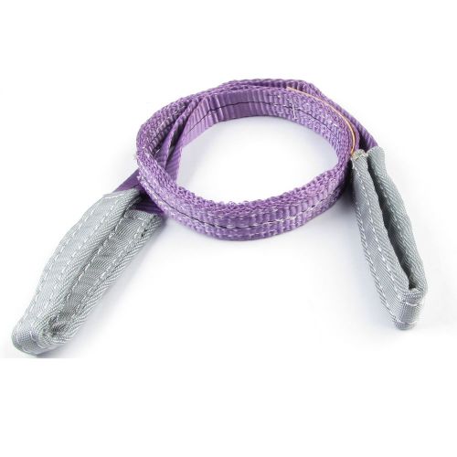 25mm Width 1M 1T Flat Eye to Eye Web Lifting  Tow Strap Purple