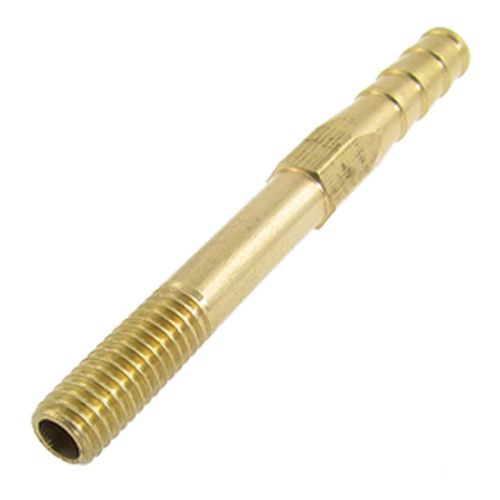 Gold Tone Brass Male 8mm Dia Coarse Thread Hose Tail Mould Pipe Nipple